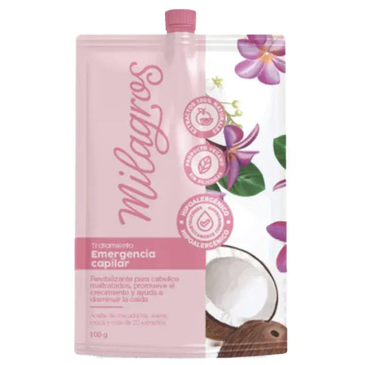 TRATAMIENTO EMERGENCIA CAPILAR VERSIÓN VIAJERO MILAGROS 100gr