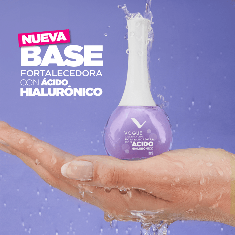 BASE DE UÑAS FORTALECEDORA CON ÁCIDO HIALURÓNICO VOGUE