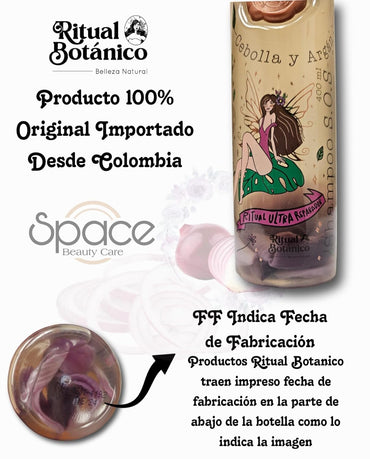 SHAMPOO ULTRA REPARADOR S.O.S CON CEBOLLA Y ARGAN (RITUAL BOTANICO)