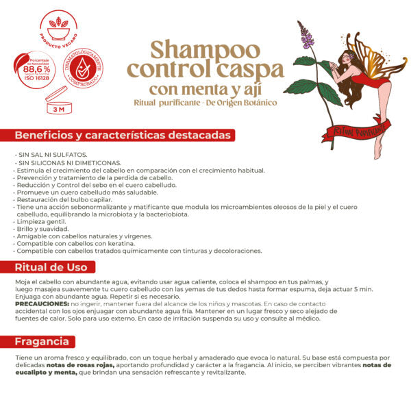 SHAMPOO CONTROL CASPA (RITUAL BOTANICO)