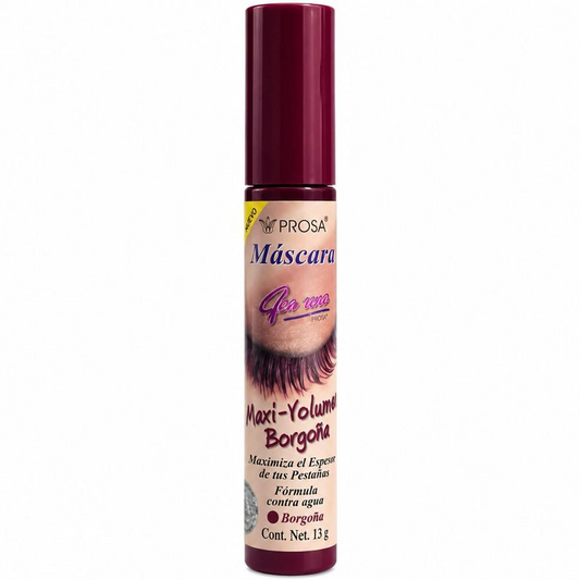 MAXI-VOLUMEN BORGOÑA MASCARA DE PESTAÑAS 4 EN 1 (PROSA)
