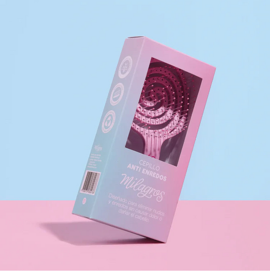 CEPILLO ANTI ENREDO Y MASAJEADOR CAPILAR MILAGROS