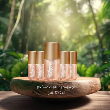 PERFUME CAPILAR Y CORPORAL GOLD 120ML