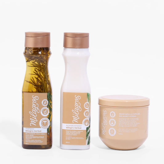 KIT MILAGRO HERBAL (SHAMPOO+ACONDICIONADOR+MASCARILLA)