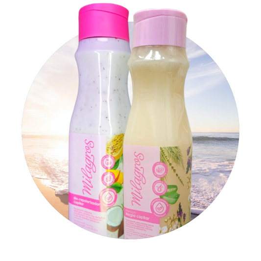 KIT REVITALIZANTE MILAGROS (SHAMPOO MAGIA CAPILAR & TRATAMIENTO BIOREPOLARIZADOR)