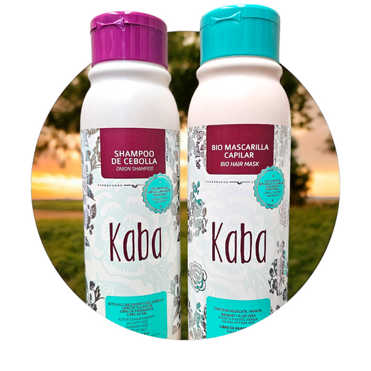 COMBI KABA (BIOMASCARILLA CAPILAR Y SHAMPOO CEBOLLA)