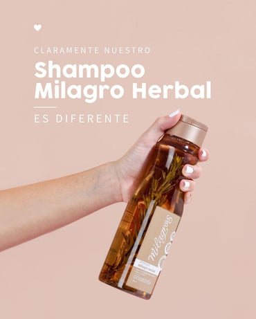 KIT CRECIMIENTO Y VITALIDAD MILAGROS (SHAMPOO HERBAL & ACONDICIONADOR DE ARROZ Y LINAZA)
