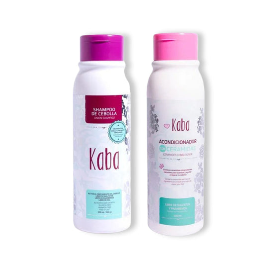 DUO KABA SHAMPOO DE CEBOLLA Y ACONDICIONADOR DE CERAMIDAS