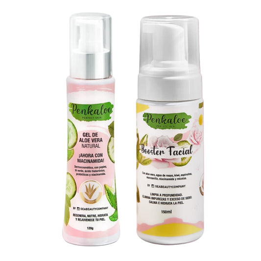 KIT PIEL LUMINOSA PENKALOE (BOOSTER FACIAL + GEL ALOE VERA)