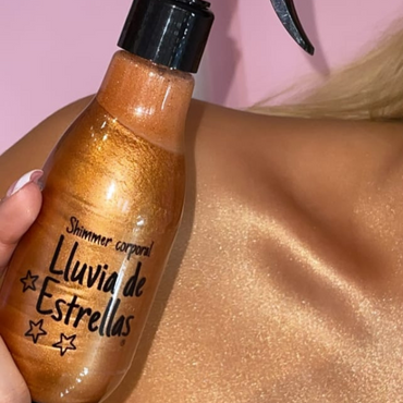 ILUMINADOR CORPORAL BRONCE LLUVIA DE ESTRELLAS