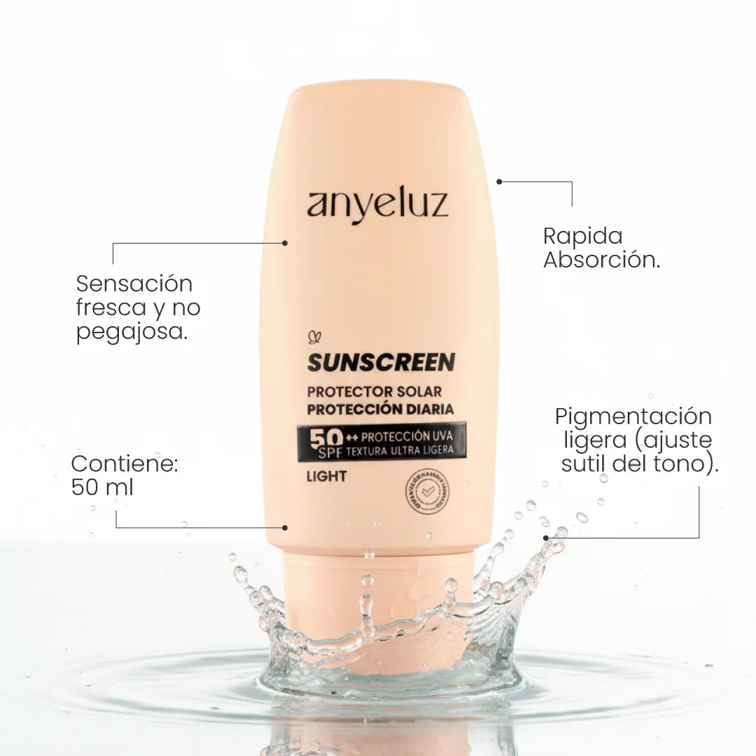 PROTECTOR SOLAR SPF50+ ANYELUZ (TONO LIGHT)