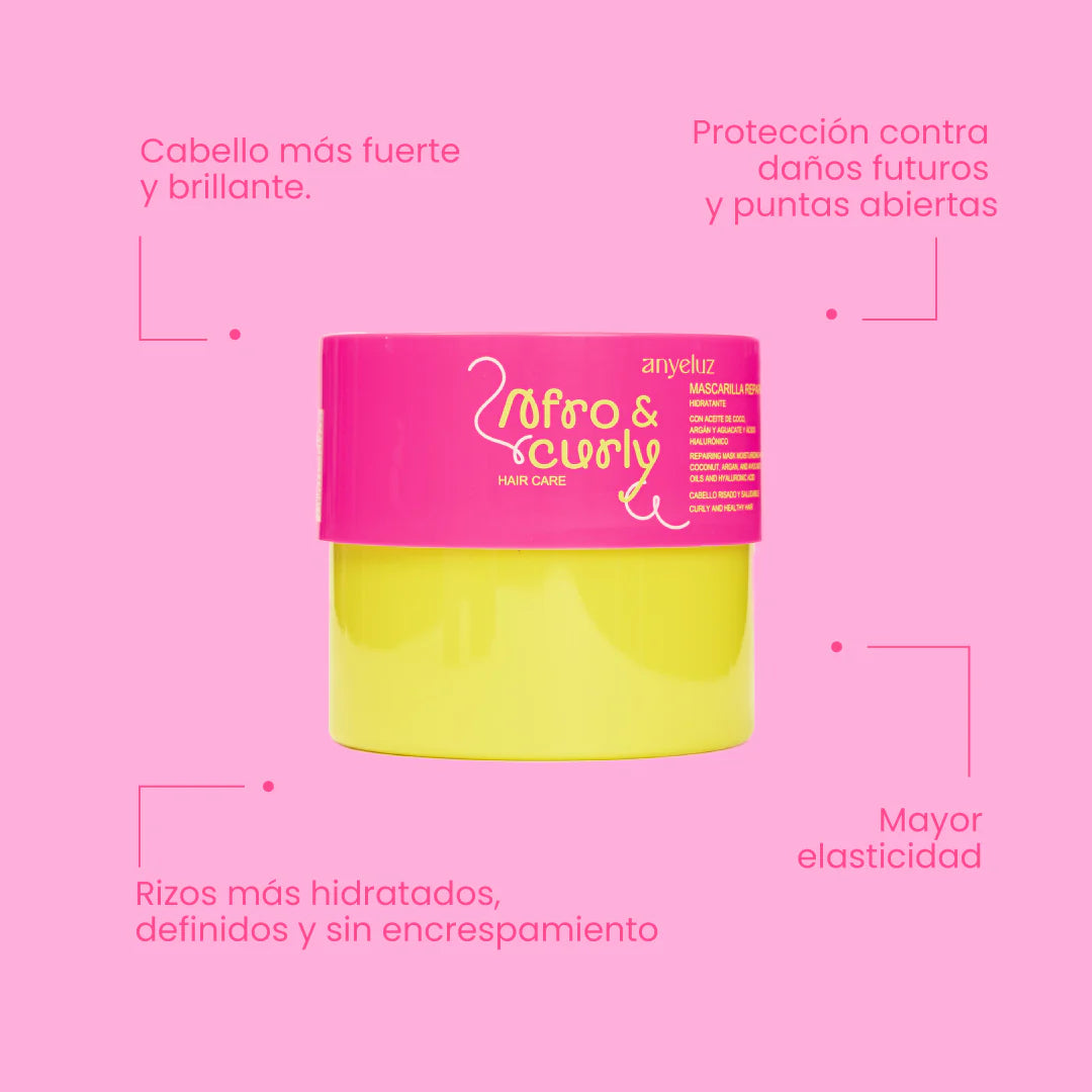 MASCARILLA REPARADORA HIDRATANTE AFRO & CURLY ANYELUZ