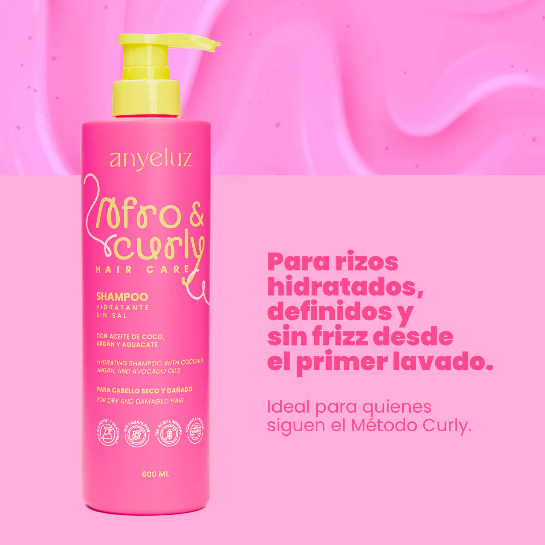 SHAMPOO HIDRATANTE AFRO & CURLY ANYELUZ