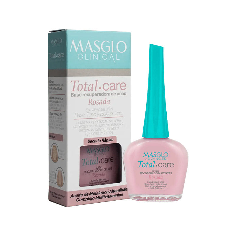 BASE RECUPERADORA DE UÑAS TOTAL CARE MASGLO ROSADA