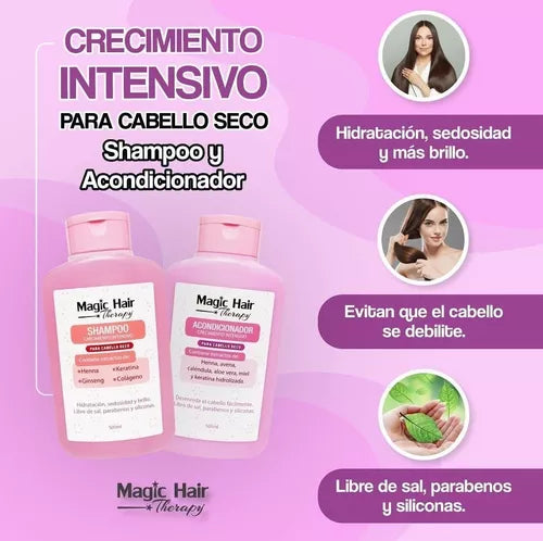 KIT CRECIMIENTO CABELLO SECO MAGIC HAIR