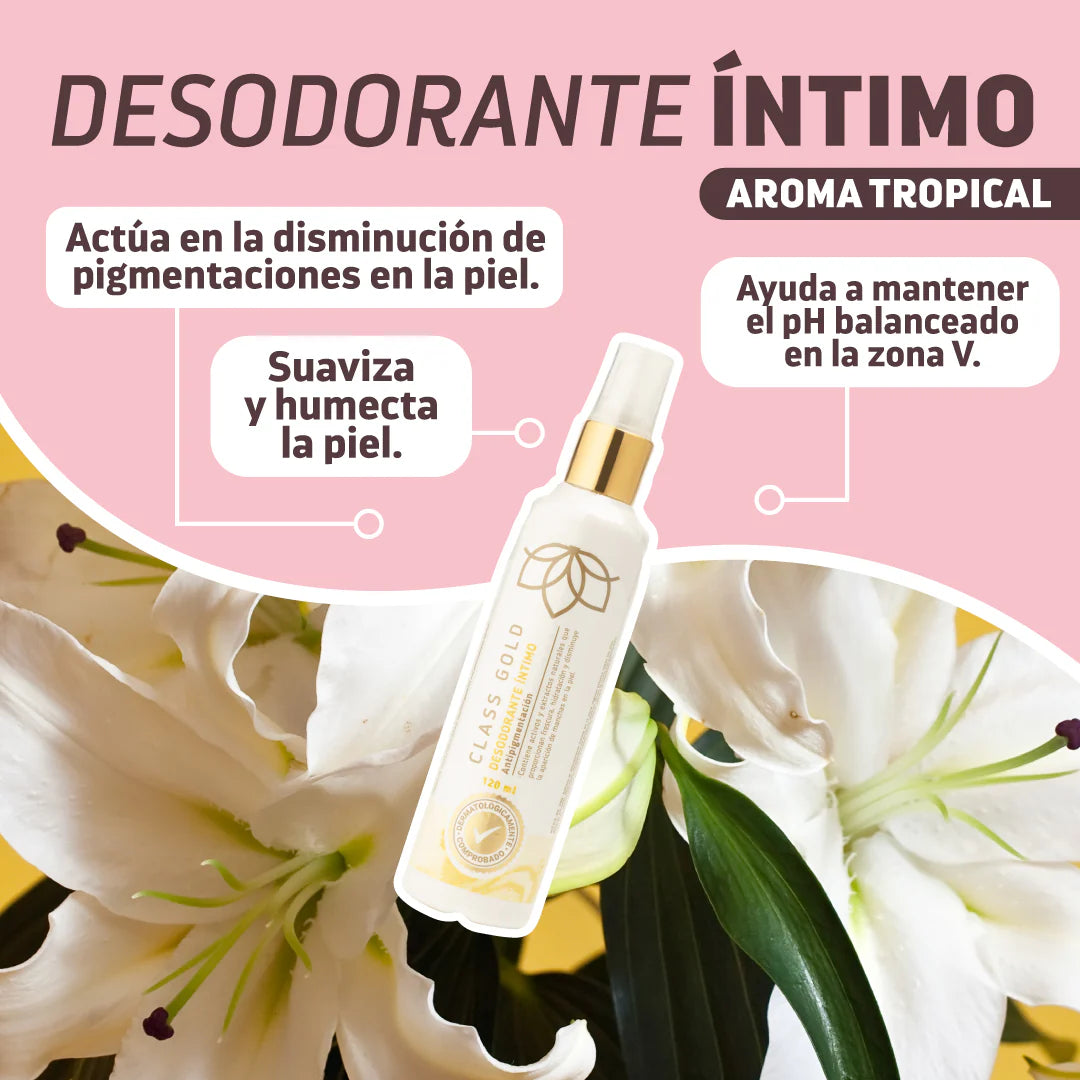DESODORANTE ÍNTIMO ANTIPIGMETACION CLASS GOLD