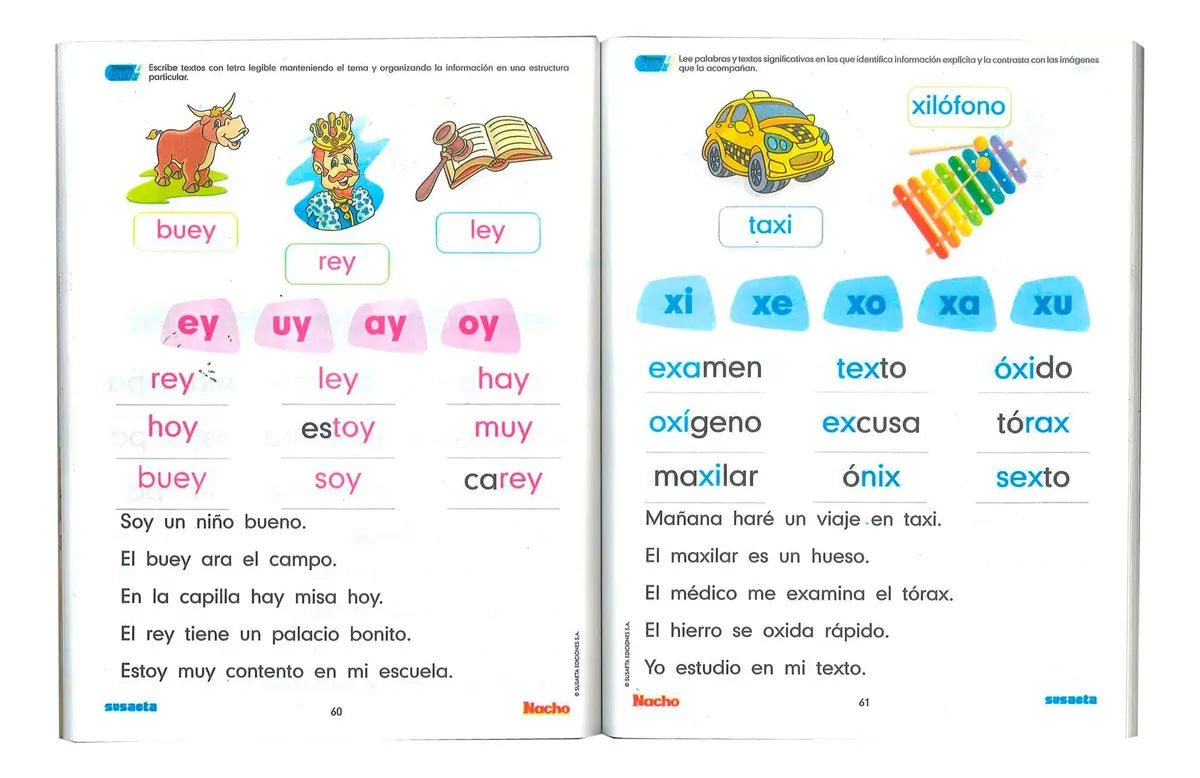 NACHO: LIBRO INICIAL DE LECTURA Y ESCRITURA