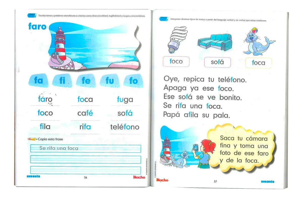 NACHO: LIBRO INICIAL DE LECTURA Y ESCRITURA