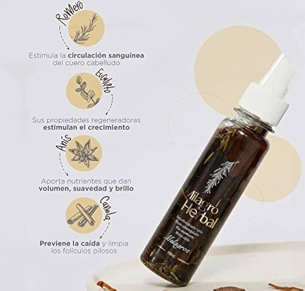 TÓNICO CAPILAR  MILAGRO HERBAL (MILAGROS)