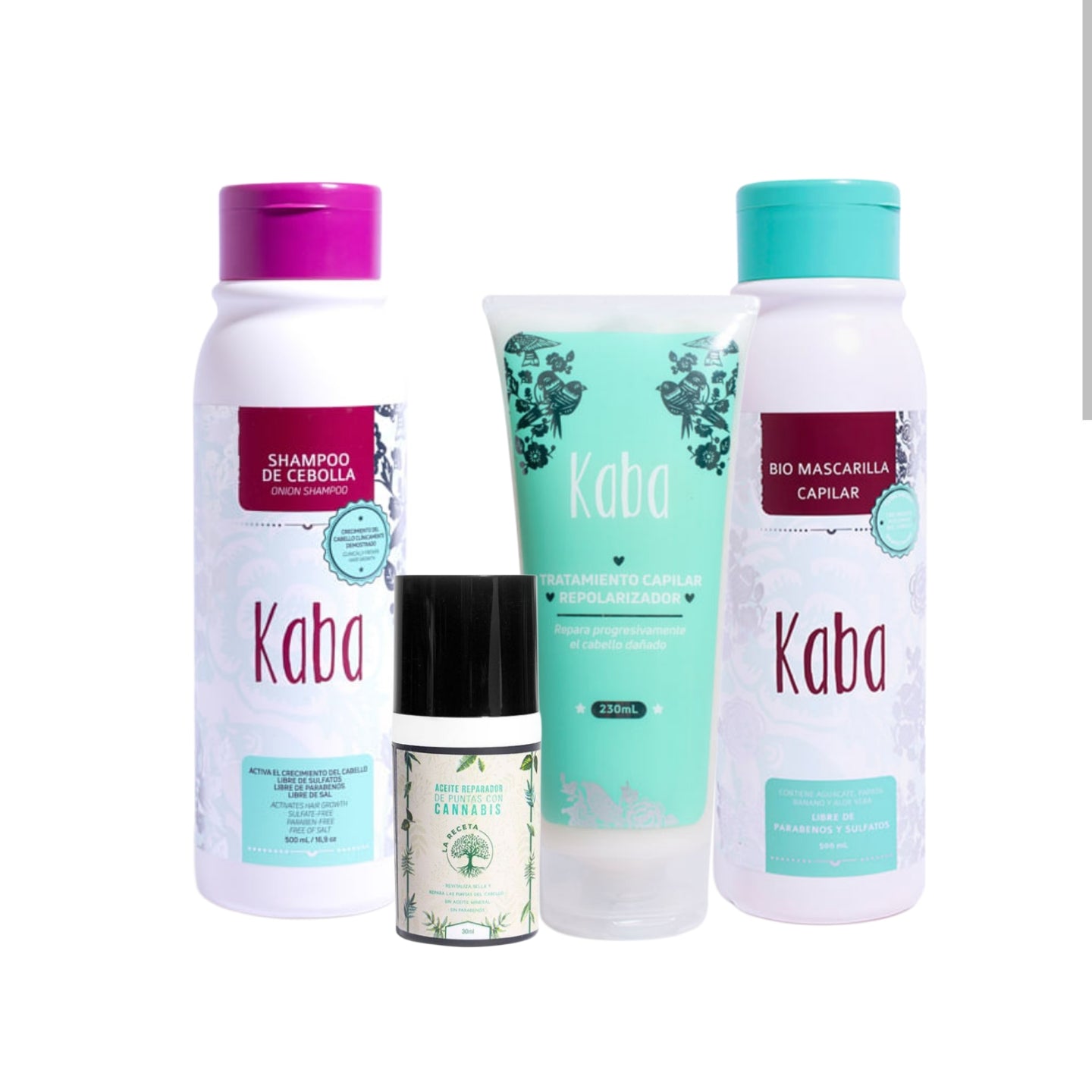 KIT CRECIMIENTO Y REPARACION (KABA) + ACEITE DE PUNTAS (LA RECETA)