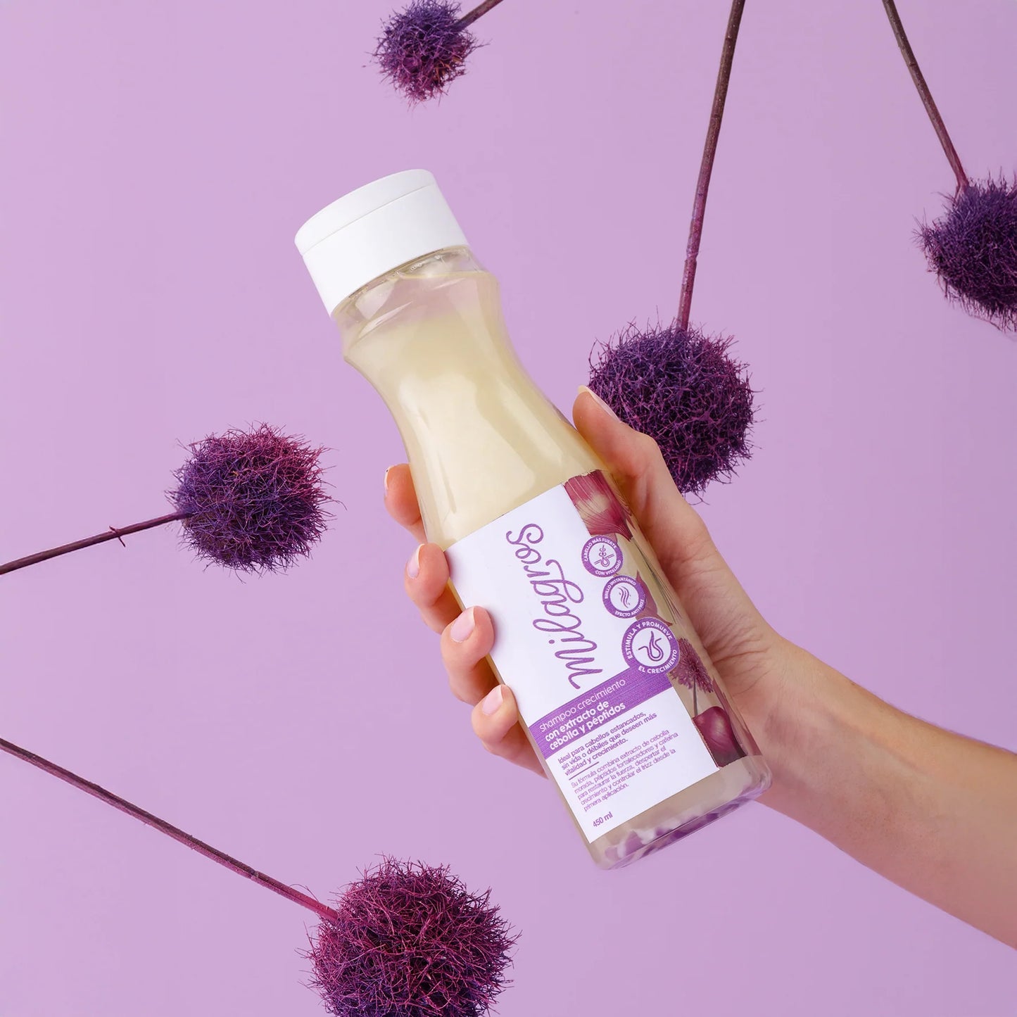 SHAMPOO CRECIMIENTO CON EXTRACTO DE CEBOLLA Y PEPTIDOS (MILAGROS)