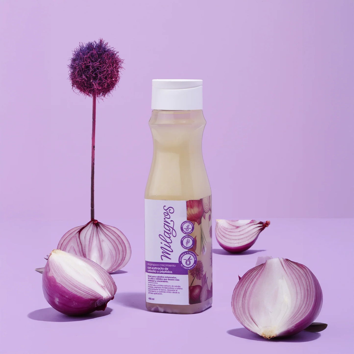 SHAMPOO CRECIMIENTO CON EXTRACTO DE CEBOLLA Y PEPTIDOS (MILAGROS)