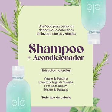 SHAMPOO 2 EN 1 VINAGRE DE MANZANA (Olé CAPILAR)