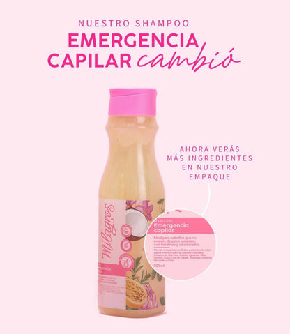 KIT REPARACIÓN MILAGROS (SHAMPOO EMERGENCIA CAPILAR & TRATAMIENTO BIOREPOLARIZADOR)