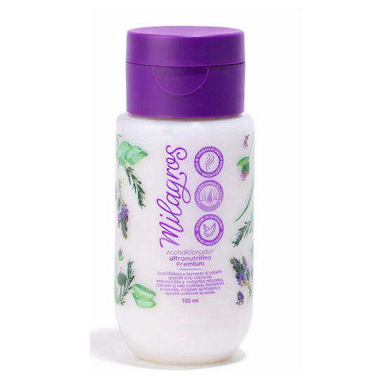 MINI ACONDICIONADOR ULTRANUTRITIVO PREMIUM MILAGROS 100 ML