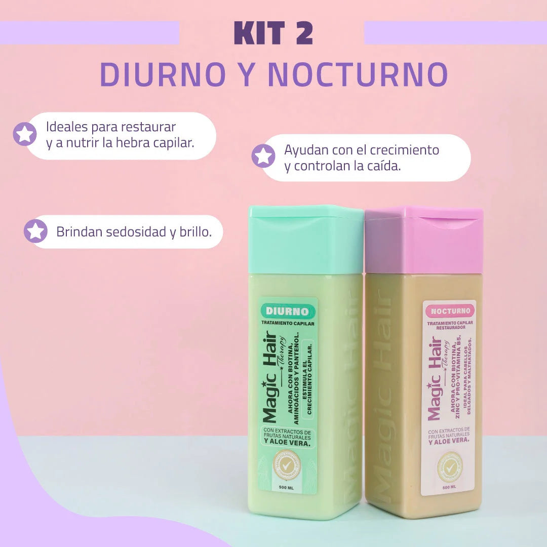 DúO CAPILAR DIURNO Y NOCTURNO (MAGIC HAIR)