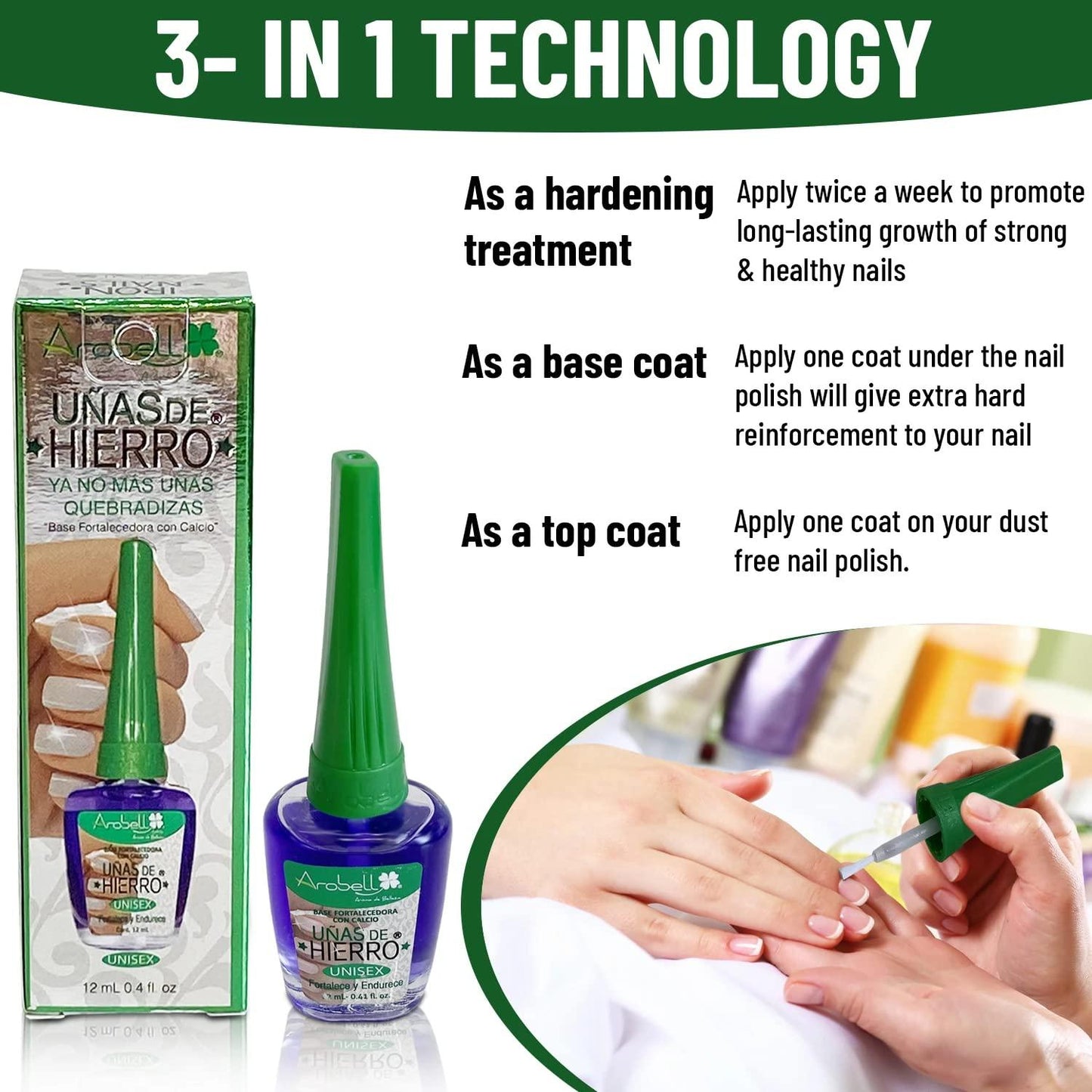 BASE UÑAS DE HIERRO AROBELL