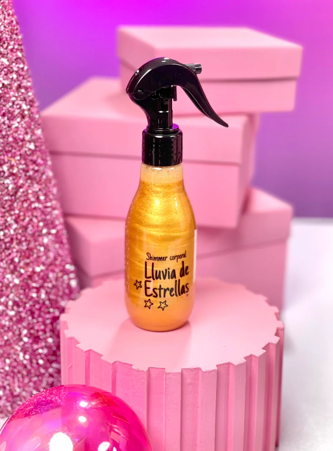 ILUMINADOR CORPORAL GOLD LLUVIA DE ESTRELLAS