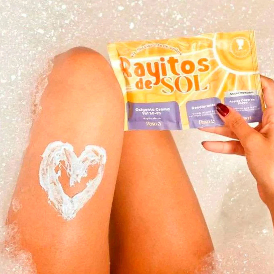 KIT DECOLORANTE DE VELLOS RAYITOS DE SOL