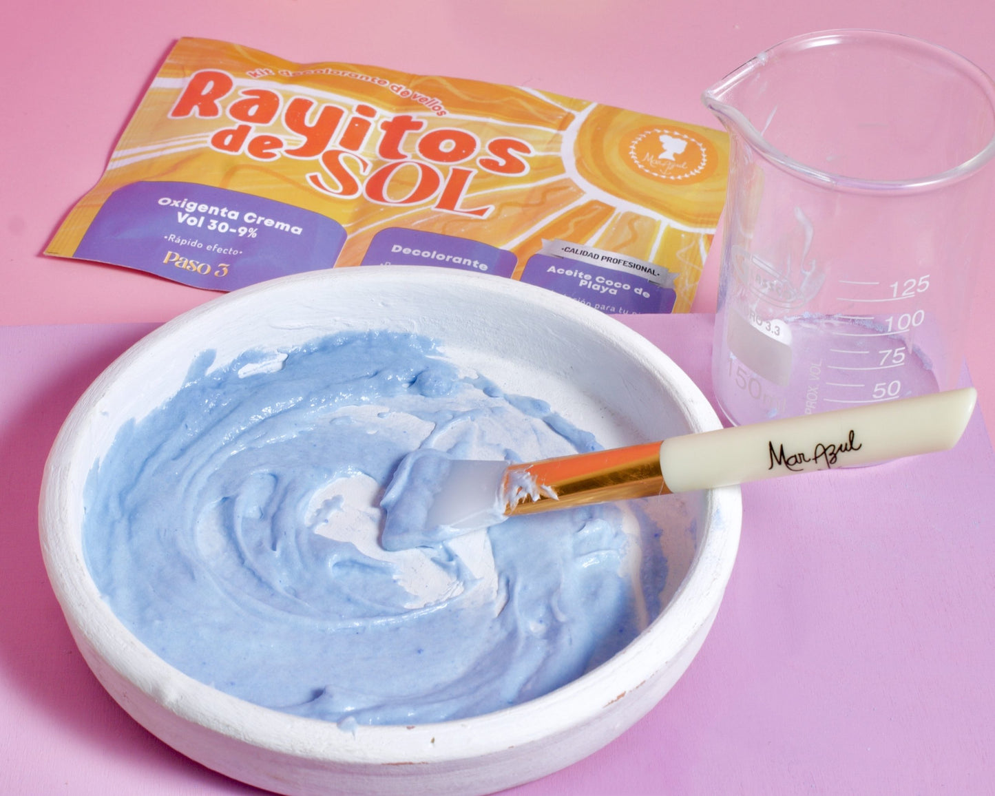 KIT DECOLORANTE DE VELLOS RAYITOS DE SOL