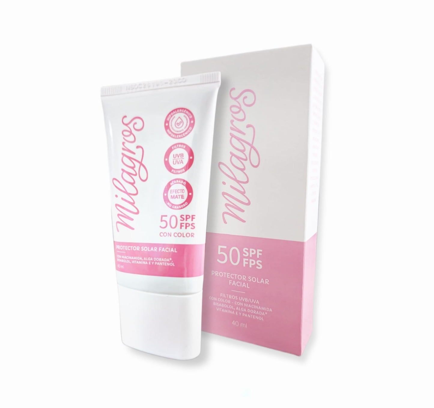 PROTECTOR SOLAR FACIAL CON COLOR  50 SPF|FPS (MILAGROS)