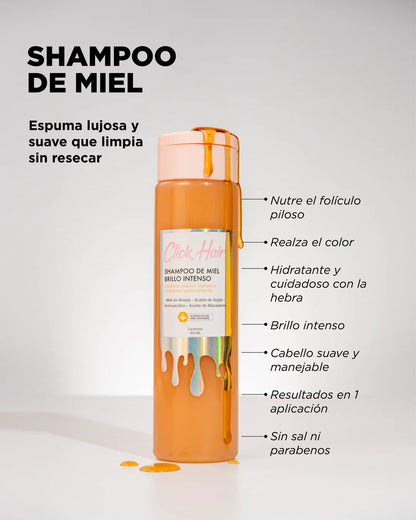 SHAMPOO DE MIEL BRILLO INTENSO (CLICK HAIR)